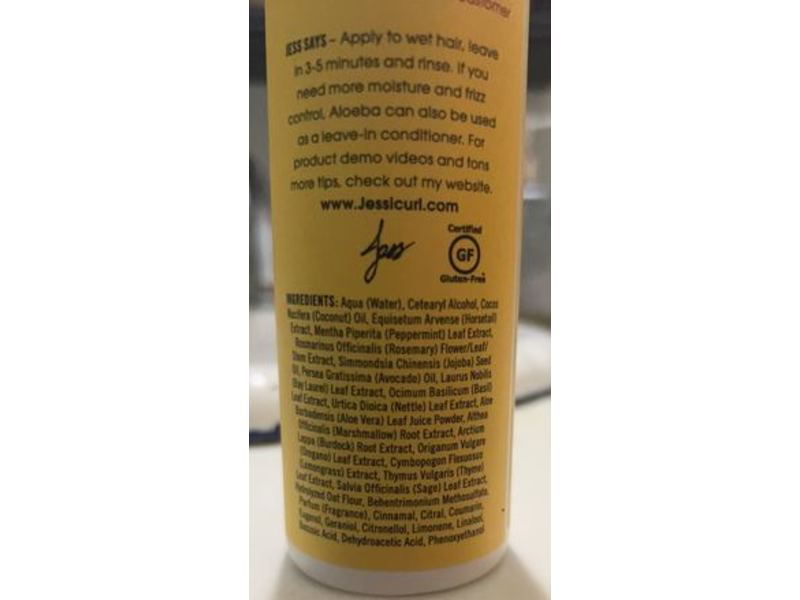 Jessicurl Aloeba Daily Conditioner, Island Fantasy, 8 fl oz/237 mL