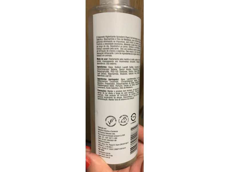 Payot Acnederm Facial Cleansing Liquid Soap, 210 mL