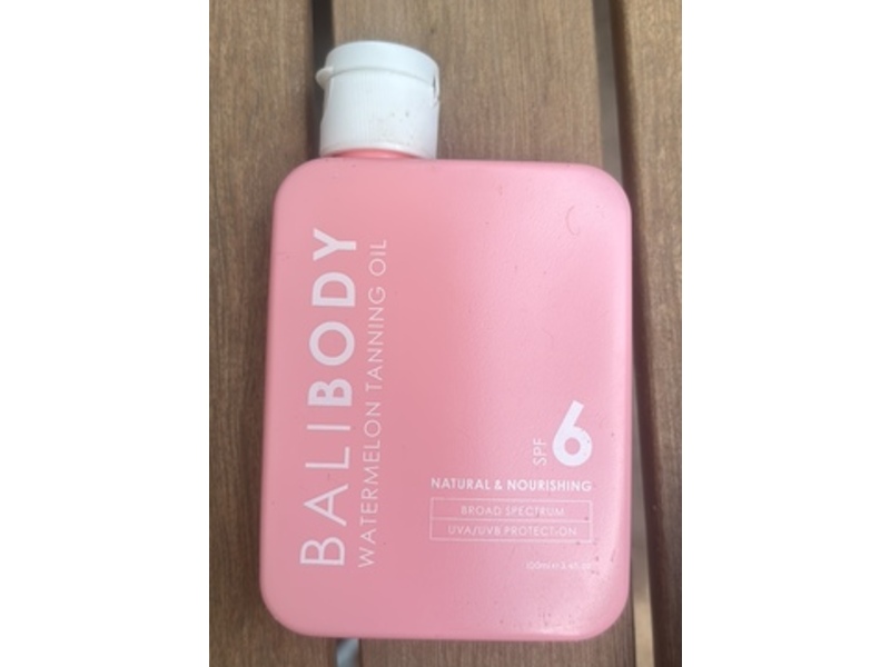 Bali Body Tanning Oil, Watermelon, SPF 6, 3.4 fl oz/100 mL