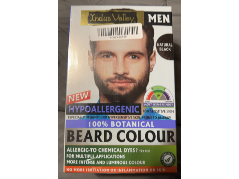 Indus Valley Botanical Beard Colour Kit, Natural Black