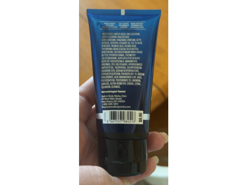 Bath & Body Works Ocean Body Cream, Shea Butter + Hyaluronic Acid, 2.5 oz/70 g