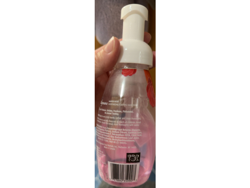 Wegmans Moisturizing Foaming Hand Soap, Mango Rose, 10 fl oz/295 mL