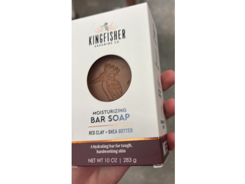 Kingfisher Moisturizing Bar Soap, Red Clay + Shea Butter, 10 oz/283 g