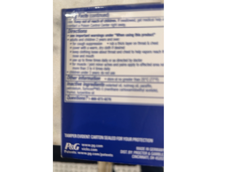 Vicks VapoRub Advanced Plus Powerful Cough Relief Ointment, 2.82 oz/80 g, Pack Of 2