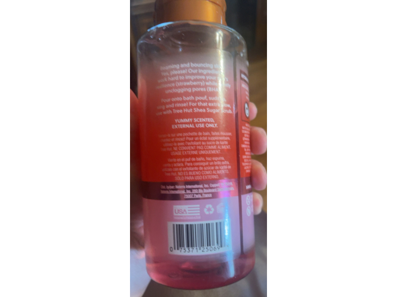 Tree Hut Balance & Smooth Foaming Gel Wash, Strawberry, 18 fl oz/532 mL