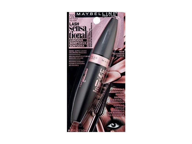 Maybelline Lash Sensational Luscious Washable Mascara, Very Black, 0.32 fl oz