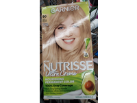 Garnier Nutrisse Nourishing Permanent Color Creme, 90 Light Natural Blonde, One Application - Image 4