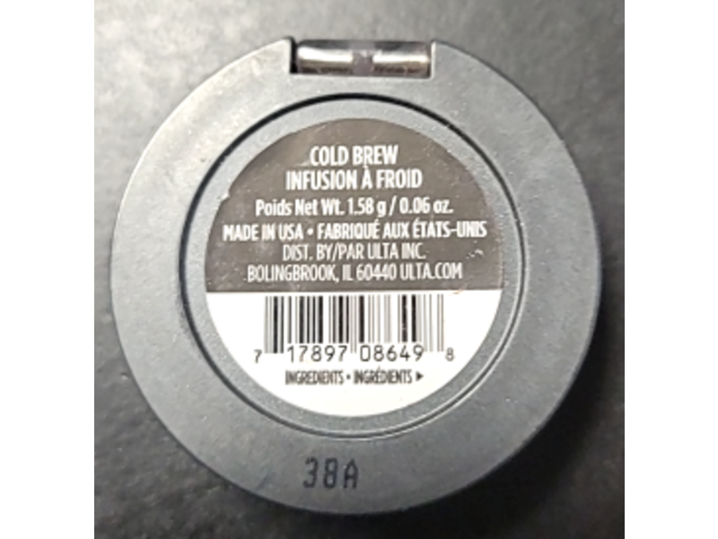 Ulta Beauty Eyeshadow, Cold Brew, 0.06 oz/1.58 g