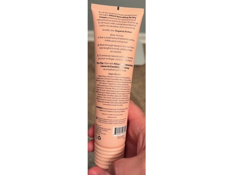 Kitsch Air Dry Cream, Smoothing, 5.3 fl oz/157 mL