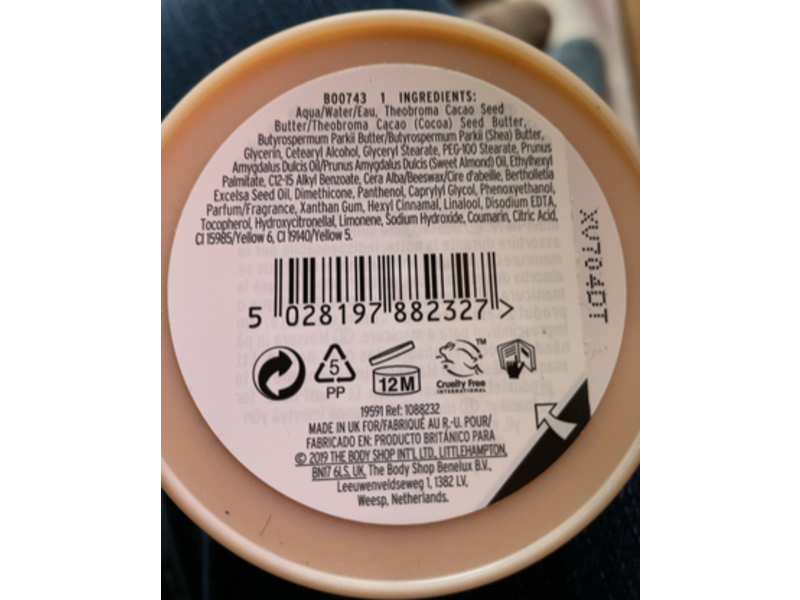 The Body Shop Hand & Nail Overnight Manicure Butter, Almond, 3.3 oz,100 mL