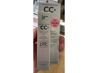 It Cosmetics CC+ Color Correcting Full Coverage Cream + Anti Aging Hydrating Serum, SPF 50 Deep Mocha, 0.406 fl oz/12 mL - thumbnail 2