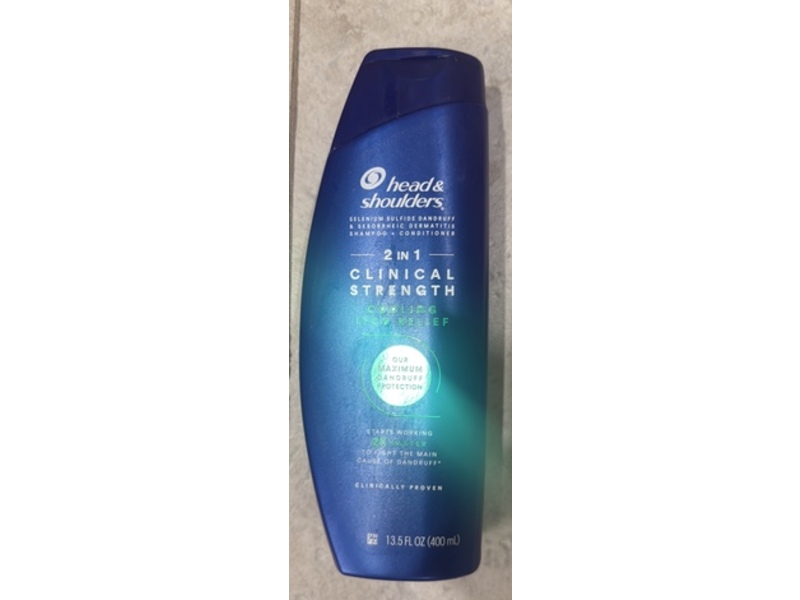 Head & Shoulders 2 In 1 Clinical Strength Cooling Itch Relief Shampoo + Conditioner, 13.5 fl oz/400 mL