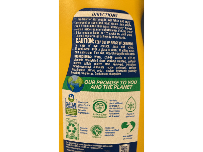 Arm & Hammer Clean & Simple Liquid Laundry Detergent, Crisp Clean, 35 Loads, 45.5 fl oz/1.34 L