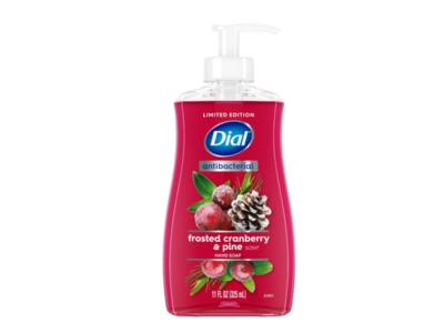 Dial Antibacterial Hand Soap, Frosted Cranberry & Pine Scent, 11 fl oz/325 mL