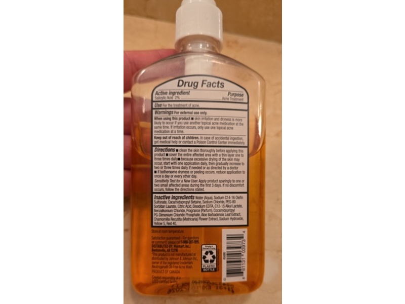 Equate Beauty Oil Free Acne Wash, 9.1 oz/269 mL