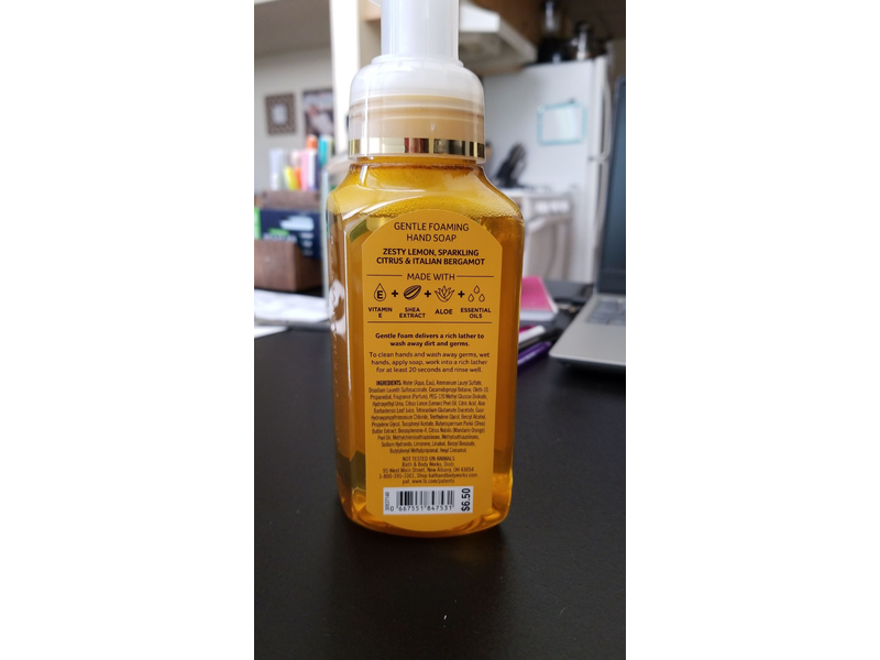 White Barn Kitchen Lemon Gentle Foaming Hand Soap, 8.75 fl oz/259 mL