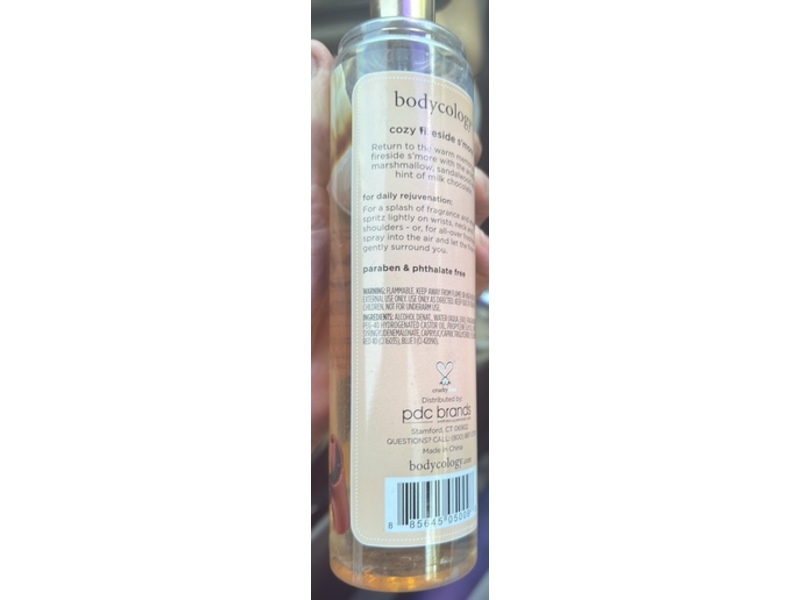 Bodycology Fragrance Mist, Cozy Fireside S'more, 8 fl oz/ 237 mL
