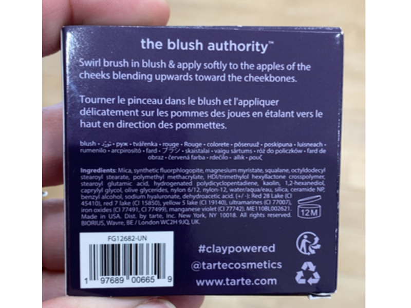 Tarte Amazonian Clay Blush, Energy, 0.12 oz/3.6 g