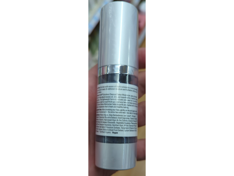 Now Solutions Charcoal Detox Moisturizer, Paraben Free,1 fl oz/30 mL