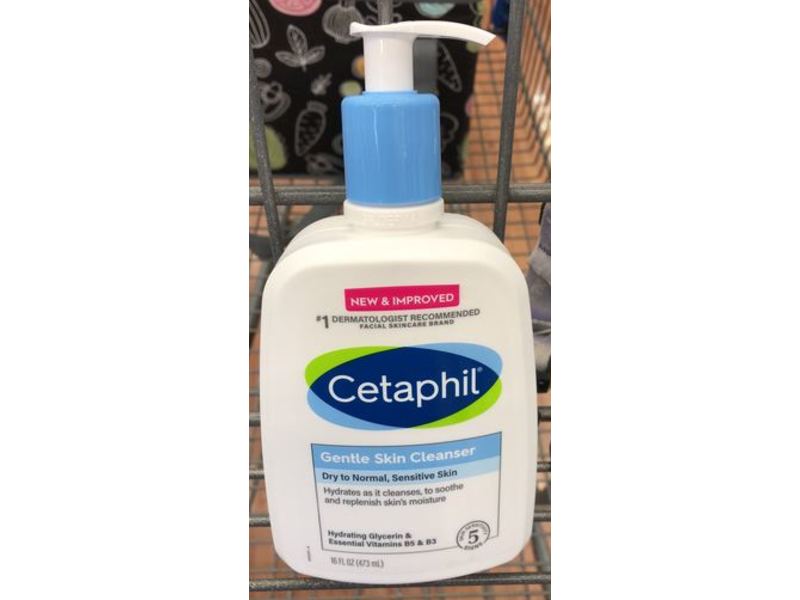 Cetaphil Gentle Skin Cleanser, Dry To Normal, Sensitive Skin, 16 fl oz/473 mL