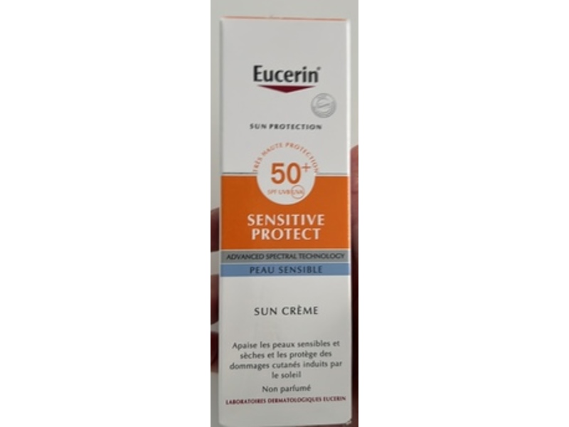 Eucerin Sensitive Protect Sun Creme, SPF 50+, 50 mL