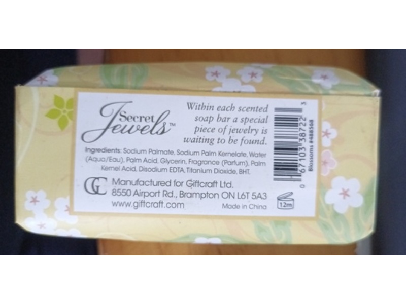 Secret Jewels Blossoms Luxury Bath Soap, Lemon Verbena, 8.8 oz/250 g