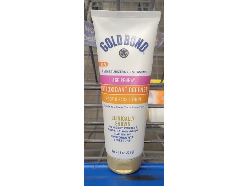 Gold Bond Age Renew Antioxidant Defense Body & Face Lotion, 8 oz/226 g