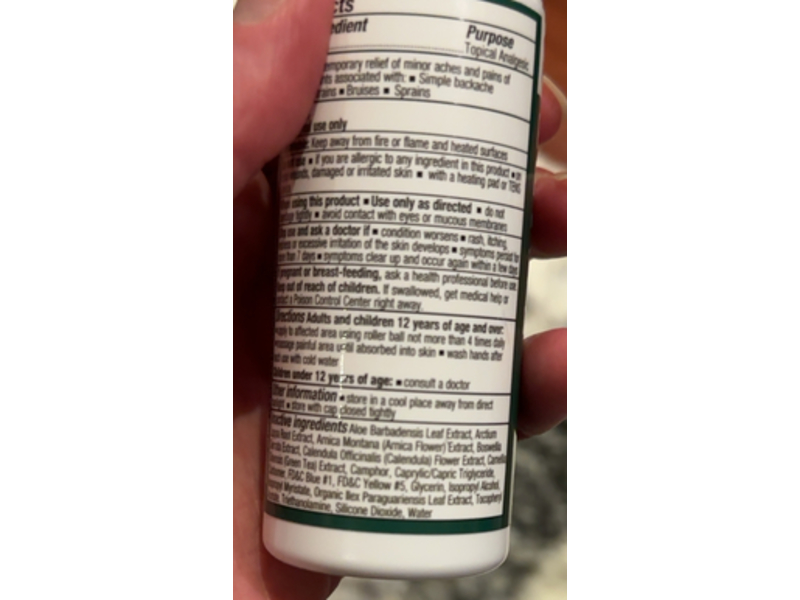 CVS Health Pain Relief Roll-On, Menthol 4%, 2.5 fl oz/74 mL