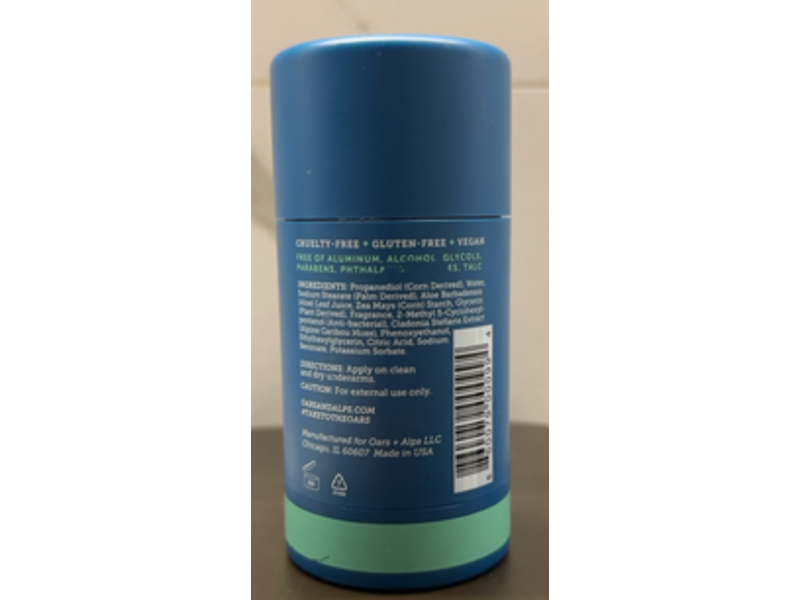 Oars + Alps Odor Protection Deodorant, Eucalyptus Spearmint, 2.6 oz/75 g, Pack Of 2