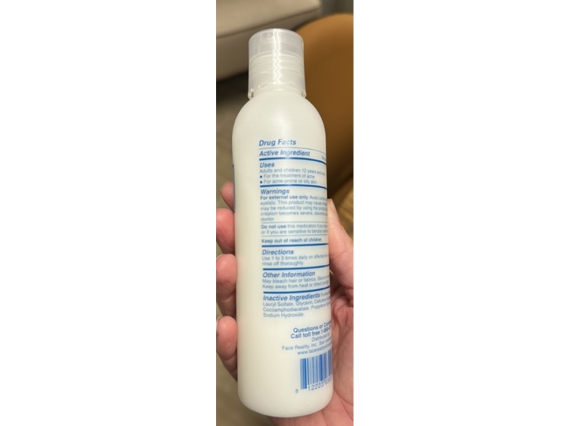 Face Reality Acne Face & Body Scrub, 6 fl oz/180 mL