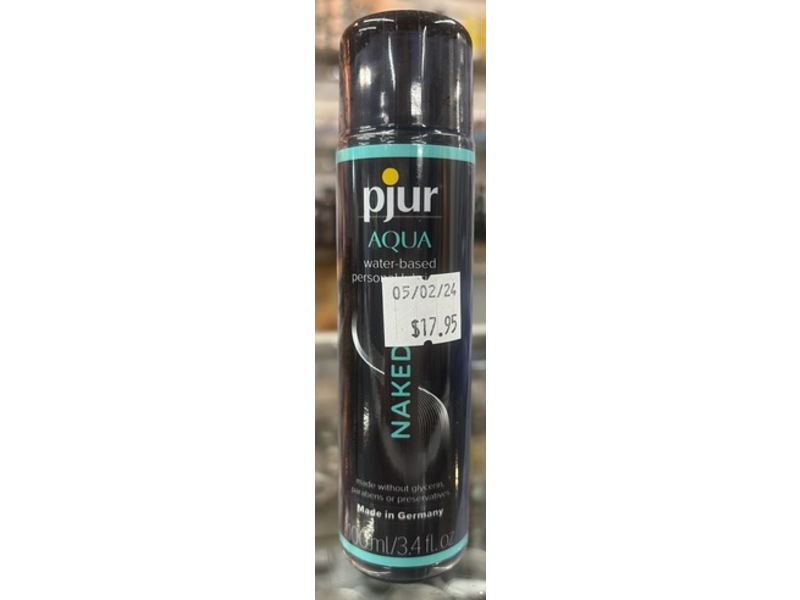 pjur Aqua Naked Water-Based Lubricant, 3.4 fl oz/100 mL
