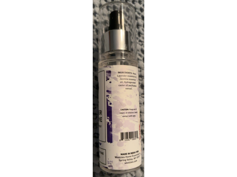Woolzies Pillow & Linen Spray, Lavender & Jasmine, 4 fl oz/120 mL