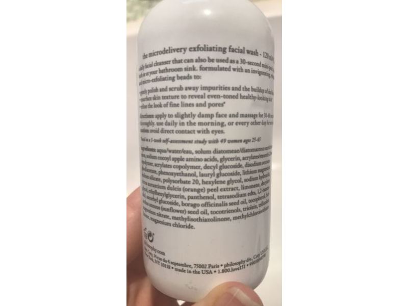 Philosophy The Microdelivery Exfoliating Facial Wash, 4 fl oz/120 mL