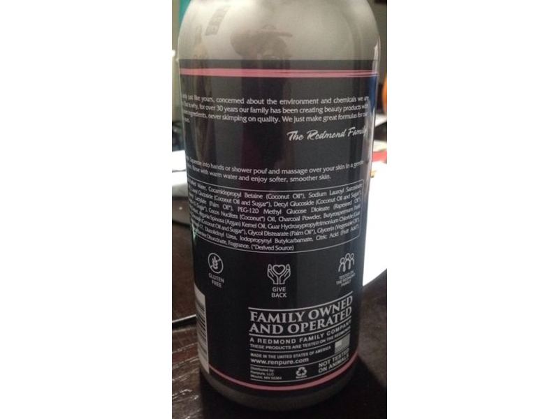 Renpure Detoxifying Charcoal Body Wash, 24 fl oz/708 mL