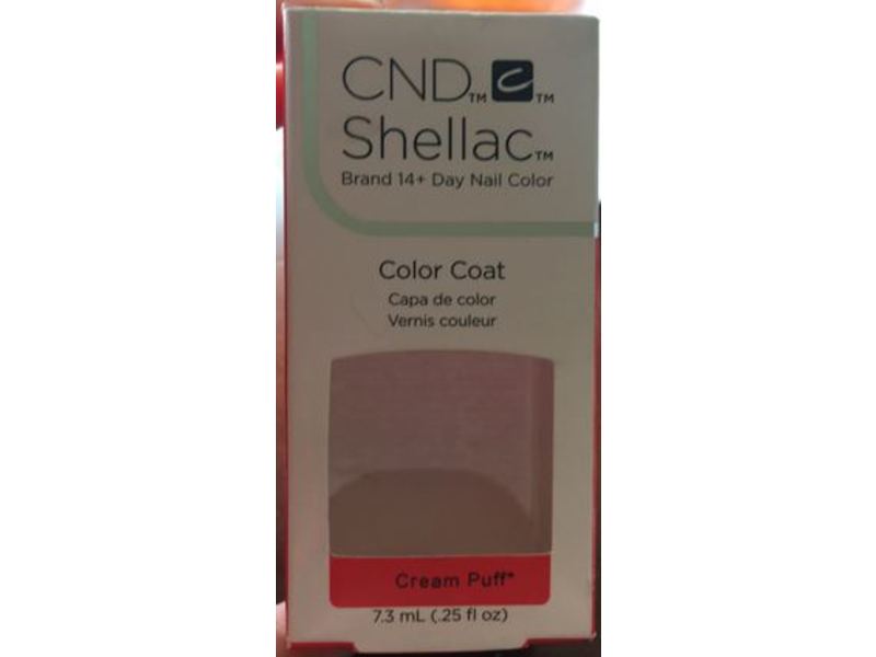 Cnd Shellac Brand 14 + Day Nail Color, Color Coat, Cream Puff, 0.25 fl oz/7.3 mL
