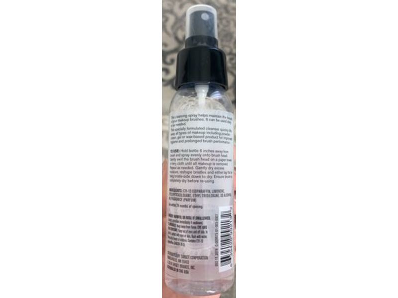 Sonia Kashuk Makeup Brush Cleansing Spray, Rose Water Scent, 4 fl oz/118.2 mL