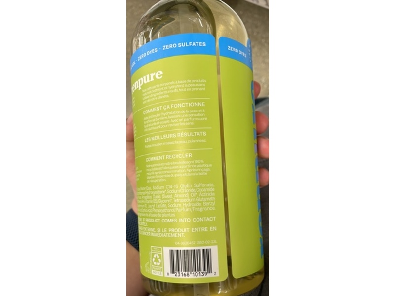 Renpure Ultra Hydrating Body Wash, Kiwi and Hyaluronic Acid, 24 fl oz/710 mL