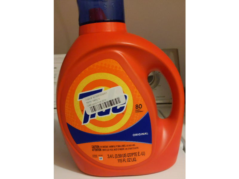 Tide Liquid Detergent, Original, 80 Loads, 115 fl oz/3.4 L