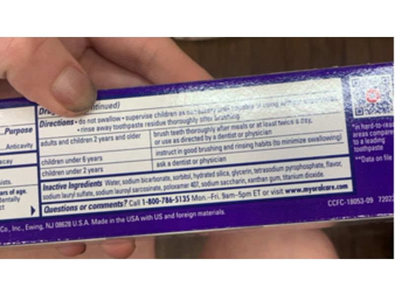 Arm & Hammer Complete Care Fluoride Toothpaste, Fresh Mint, 6.0 oz/170 g