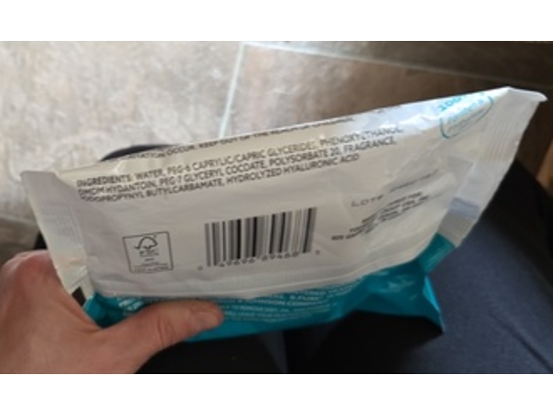 b.pure Hydrating Facial Wipes, Hyaluronic Acid, 25 Count