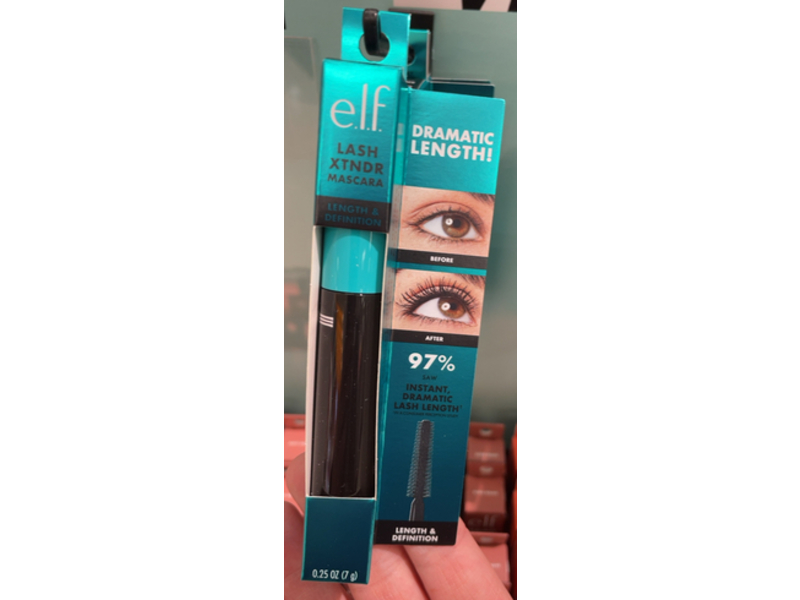 e.l.f. Lash Xtndr Length & Definition Mascara, Soft Black, 0.25 oz/7 g
