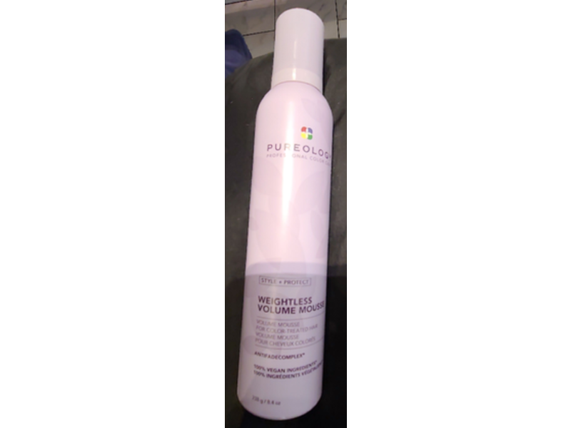Pureology Weightless Volume Mousse, Style + Protect, 8.4 oz/238 g