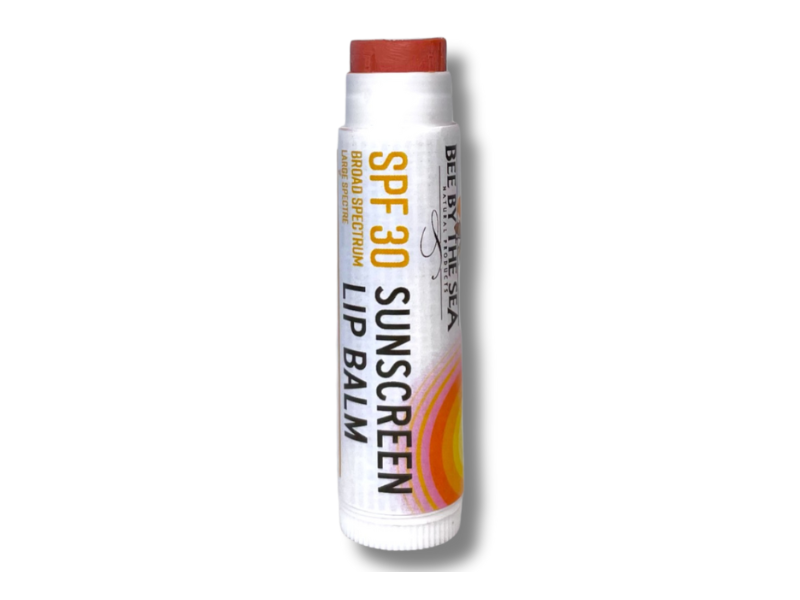 Bee by the Sea Tinted Sunscreen Lip Balm, Strawberry Coconut, SPF 30, 0.15 oz/4.2 g