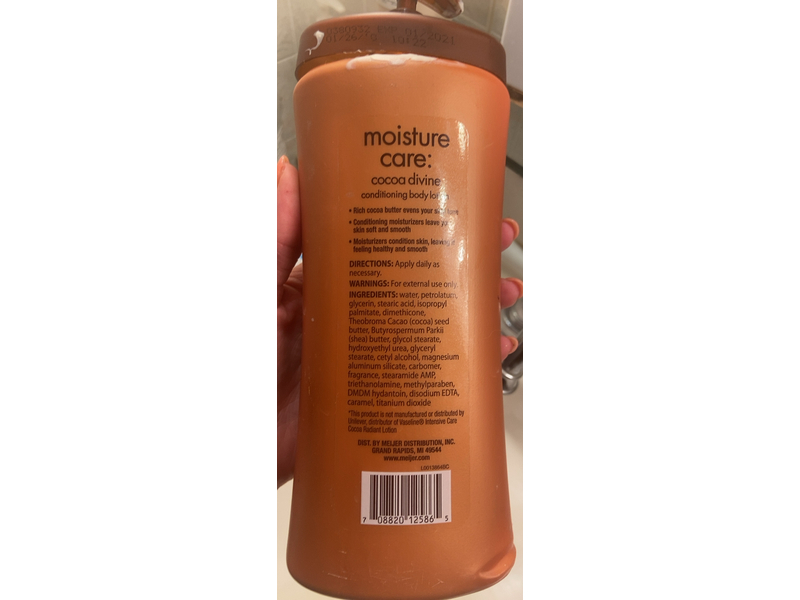 Meijer Moisture Care Conditioning Body Lotion, Cocoa Butter, 24.5 fl oz/725 mL