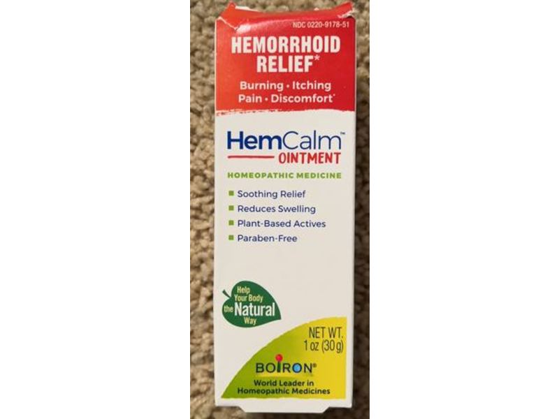Boiron Hem Calm Ointment Homeopathic Medicine, 1 oz/30 g
