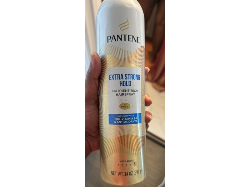 Pantene Extra Strong Hold Nutrient Rich Spray, Pro Vitamin B5 & Antioxidants Level 5, 0.14 oz/397 g