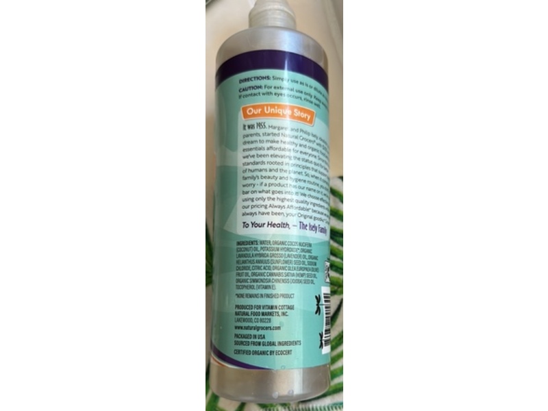 Natural Grocers Castile Soap, Lavender, 16 fl oz/473 mL