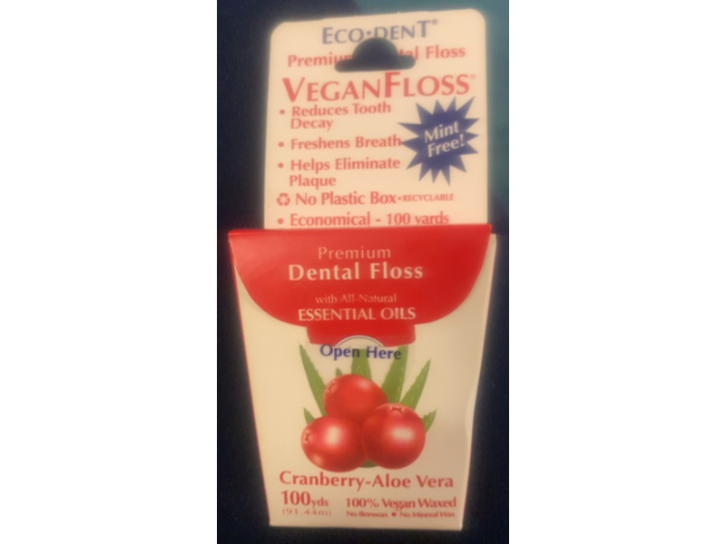 Eco - Dent Dental Floss, Cranberry & Aloe Vera