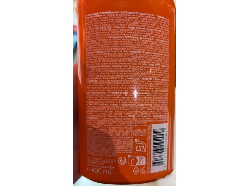 Lancaster Photoaging Control Sun Beauty Body Milk, SPF 30, 400 mL