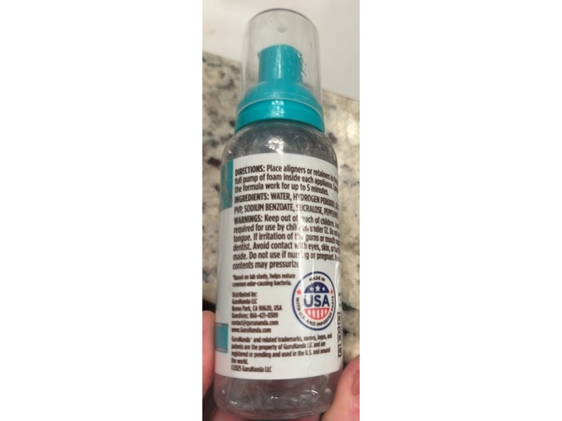 GuruNanda Aligner & Retainer Cleaner, 3.38 fl oz/100 mL